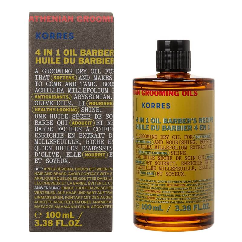 Korres 4 in 1 Oil Barbers Olejek do brody 100 ml