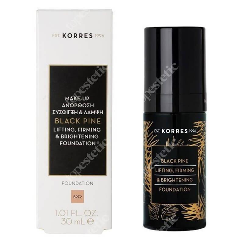 Korres Black Pine Lifting, Firming And Brightening Foundation Podkład liftingujący (kolor BPF2) 30 ml