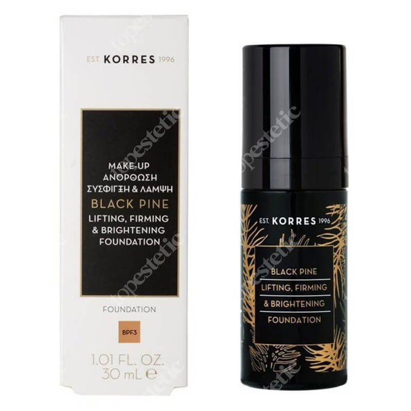 Korres Black Pine Lifting, Firming And Brightening Foundation Podkład liftingujący (kolor BPF3) 30 ml