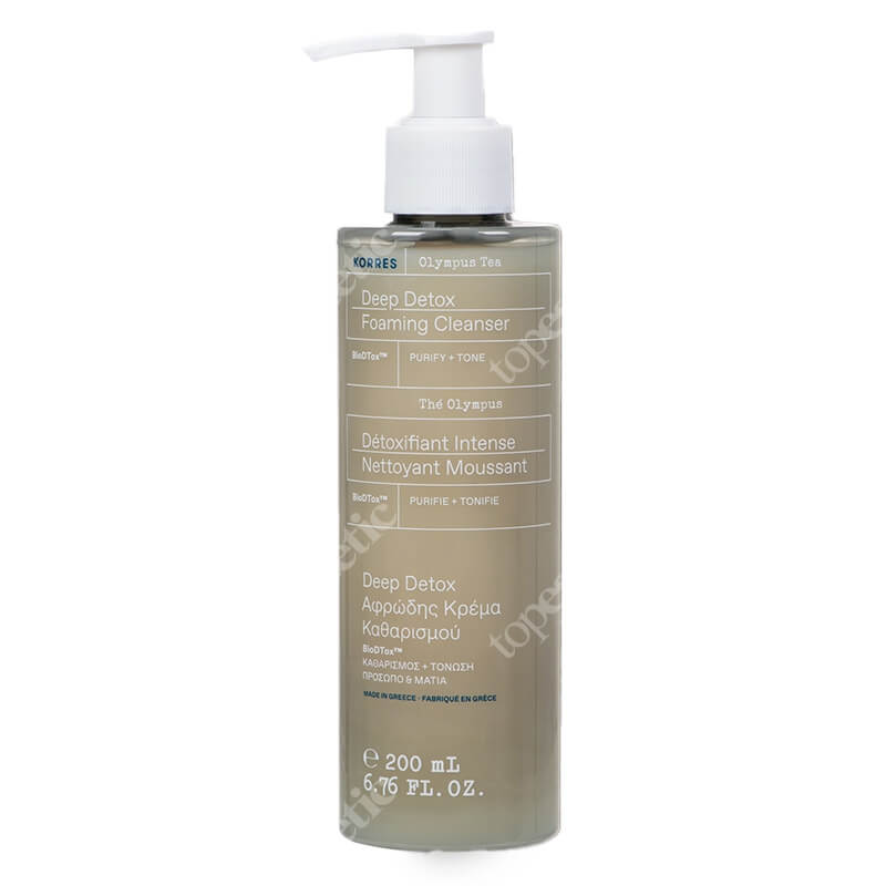 Korres Deep Detox Foaming Cleanser Oczyszczająca pianka do mycia twarzy 200 ml