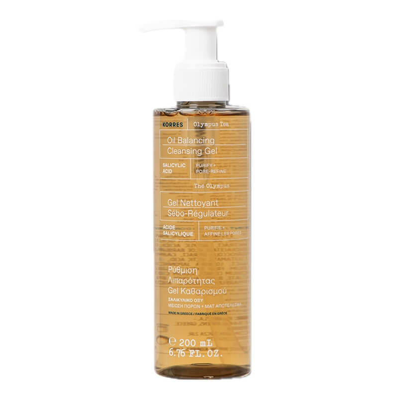 Korres Olympus Tea Oil Balancing Cleansing Gel Oczyszczający żel do twarzy 200 ml