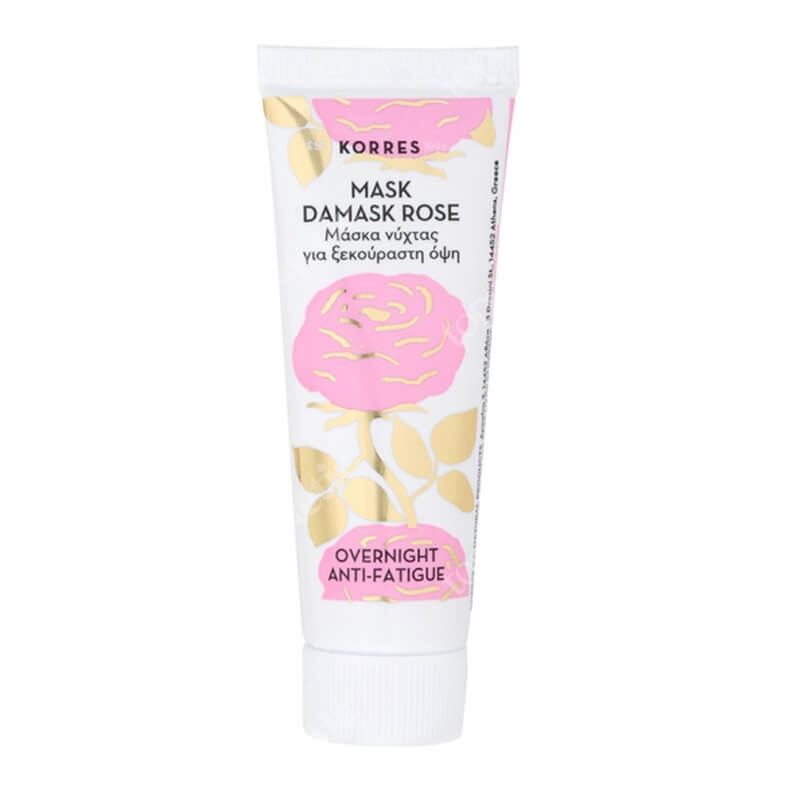Korres Overnight Anti - Fatigue Rose Mask Maska do twarzy na noc z różą damasceńską 18 ml