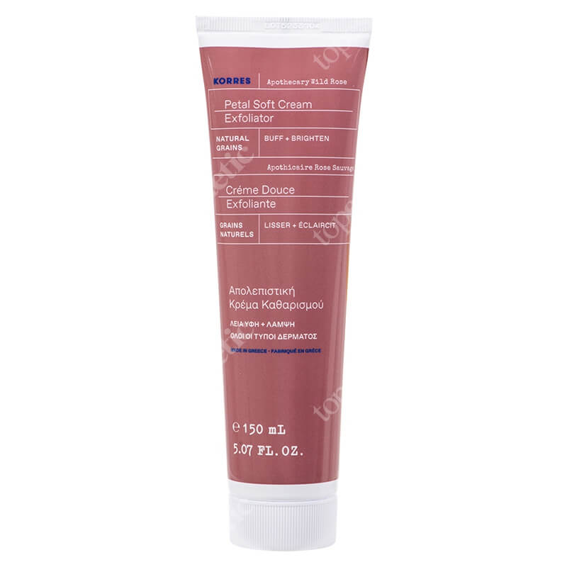 Korres Petal Soft Cream Exfoliator Złuszczający krem do mycia twarzy 150 ml
