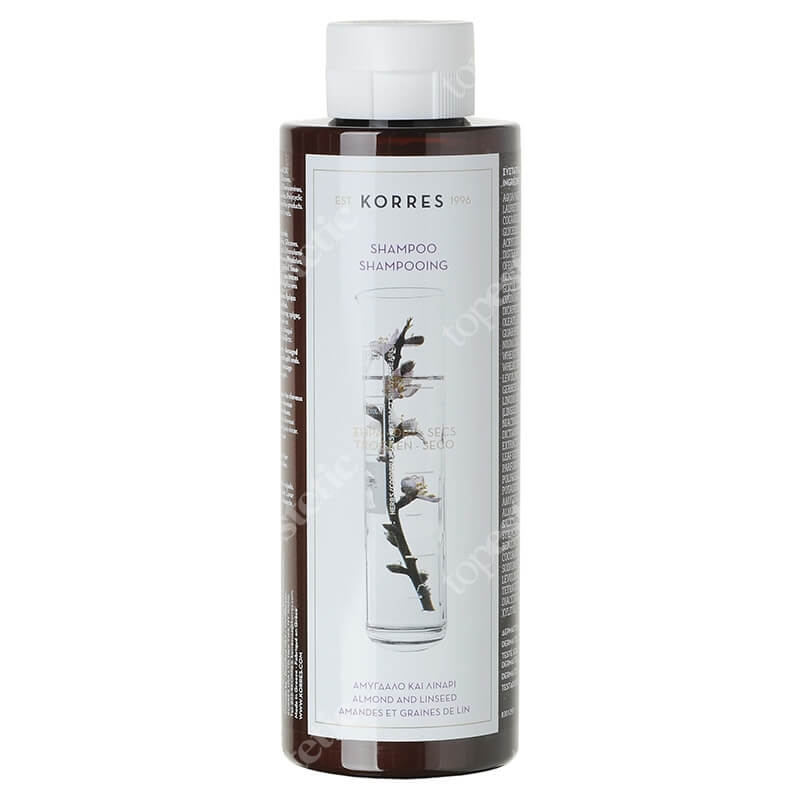 Korres Shampoo Almond and Linseed Szampon z wyciągiem z migdałów i olejem lnianym (włosy suche) 250 ml