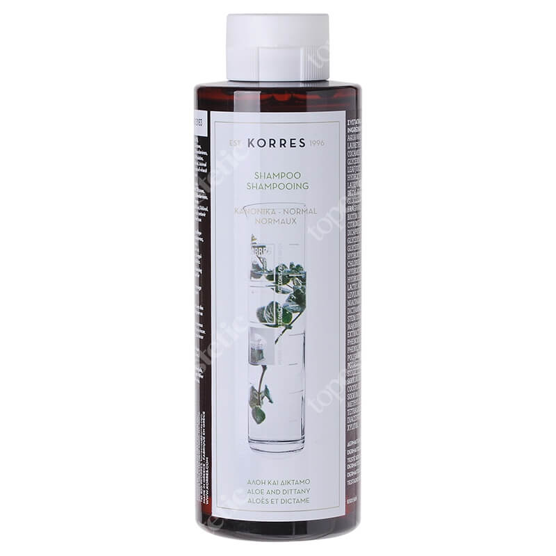 Korres Shampoo Aloe and Dittany Szampon z aloesem i wyciągiem z lebiodki (włosy normalne) 250 ml