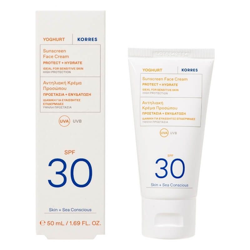 Korres Sunscreen Face Cream SPF 30 Krem ochronny do twarzy SPF 30 50 ml