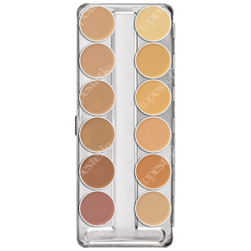 Kryolan Dermacolor Camouflage Creme Paleta 12 kol. kamuflaży (kolor A) 40 g