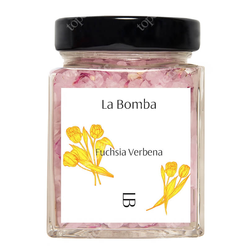 La Bomba Fuchsia Verbena Sól do kąpieli z solą morską i francuską glinką 314 g