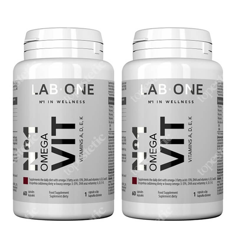 Lab One N°1 Omega VIT x 2 ZESTAW Witaminy i kwasy tłuszczowe Omega-3 60 kaps. x 2