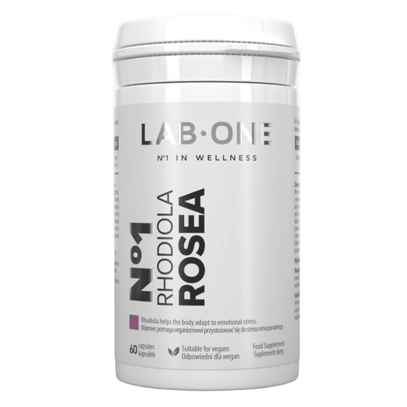 Lab One N°1 Rhodiola ROSEA Różeniec – adaptogen na stres 60 kaps