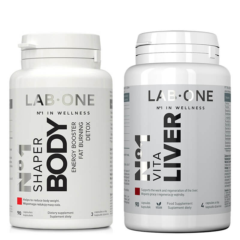 Lab One N°1 Shaper Body + Vita Liver ZESTAW Suplement diety 90 kaps. + Suplement diety 90 kaps.