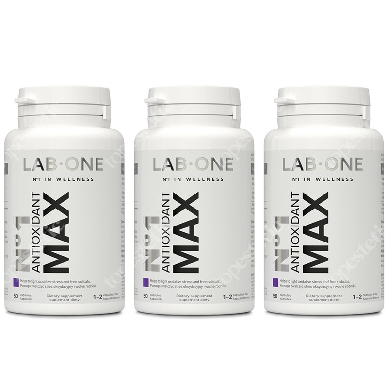 Lab One No1 Antioxidant Max ZESTAW Silne antyoksydanty 3x50 kaps.