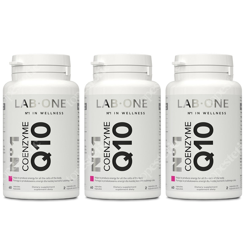 Lab One No1 Coenzyme Q10 ZESTAW Koenzym Q10 zdrowa i piękna skóra 3x60 kaps.