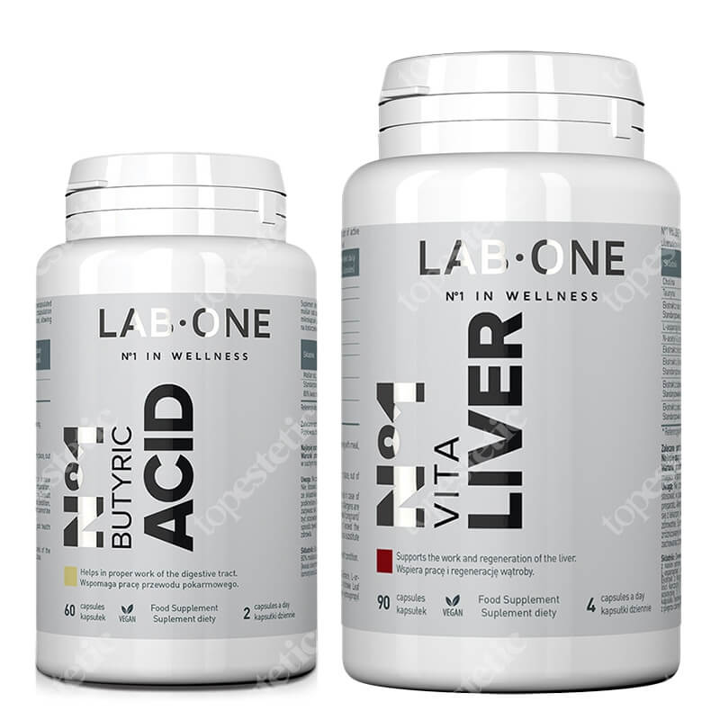 Lab One Vita Liver + N°1 Butyric Acid ZESTAW Suplement diety 90 kaps. + Suplement diety 60 kaps