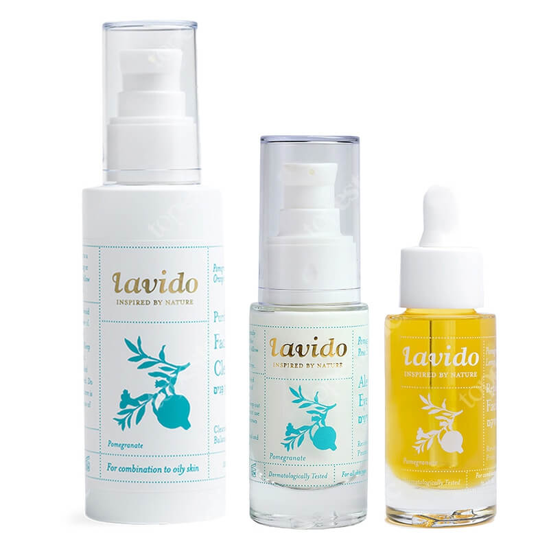 Lavido Anti Age Set ZESTAW Żel do mycia twarzy 100 ml + Serum 30 ml + Krem na okolice oczu 30 ml