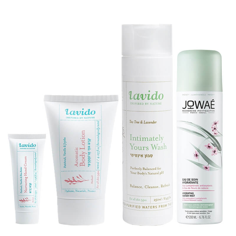 Lavido Body Care ZESTAW Balsam do ciała 120 ml + Krem do rąk 70 ml + Żel do higieny intymnej 250 ml