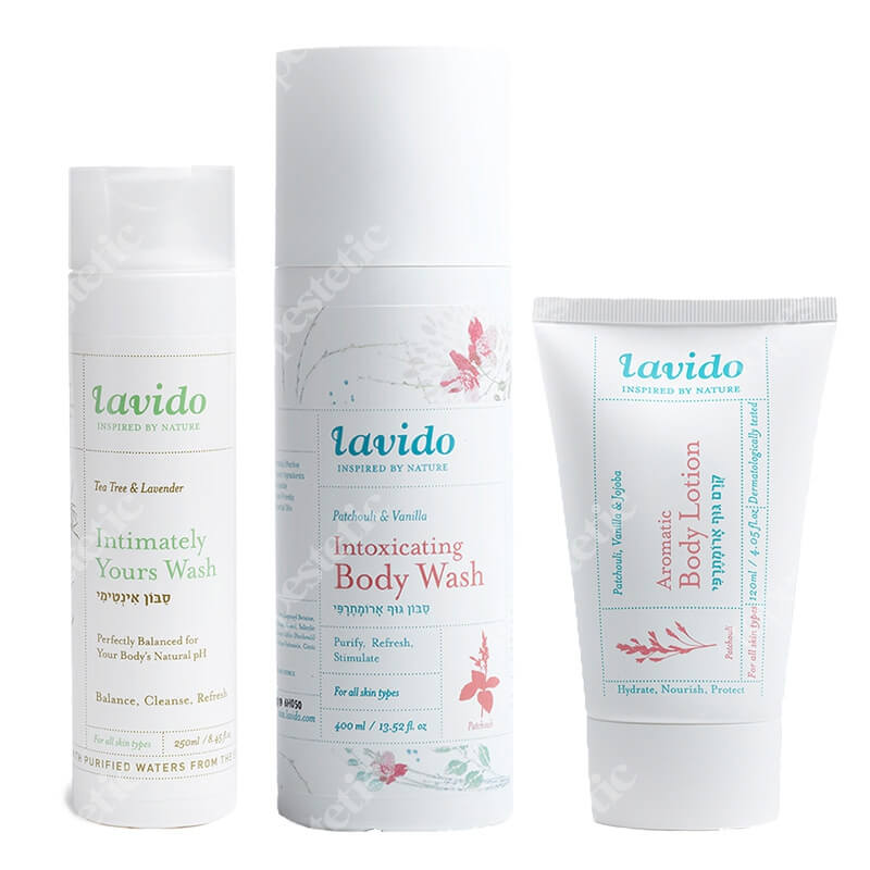 Lavido Body Care ZESTAW Żel do mycia ciała 400 ml + Żel do higieny intymnej 250 ml + Balsam do ciała 120 ml