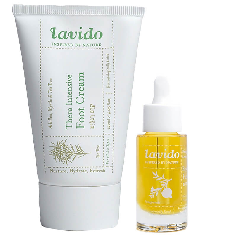 Lavido Facial Serum + Foot Cream ZESTAW Odmładzające serum 30 ml + Krem do pielęgnacji stóp 120 ml