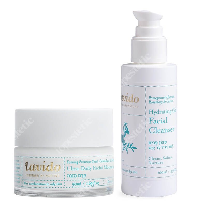 Lavido Hydrating And Calming ZESTAW Żel do mycia twarzy 100 ml + Krem 50 ml