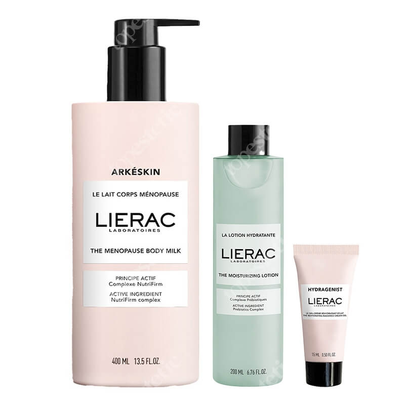Lierac Body And Face Care ZESTAW Tonik 200 ml + Krem-żel rozświetlający 15 ml + Mleczko do ciała 400 ml