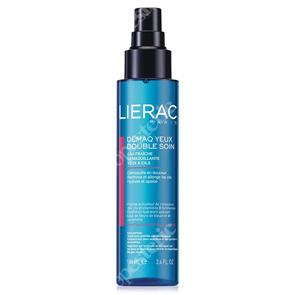 Lierac Demaq Yeux Double Soin Płyn do demakijażu oczu przyspieszający wzrost rzęs 100 ml