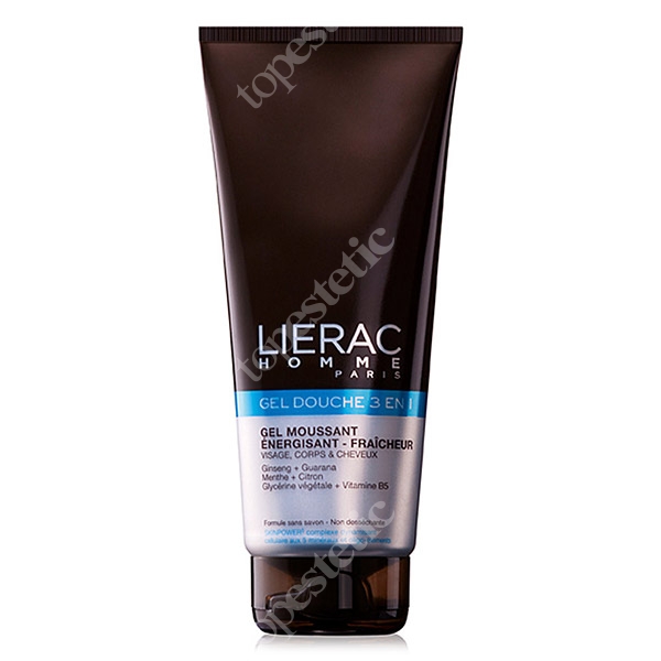 Lierac Homme Gel Douche Integral Energetyzujący żel pod prysznic do ciała i włosów 200 ml