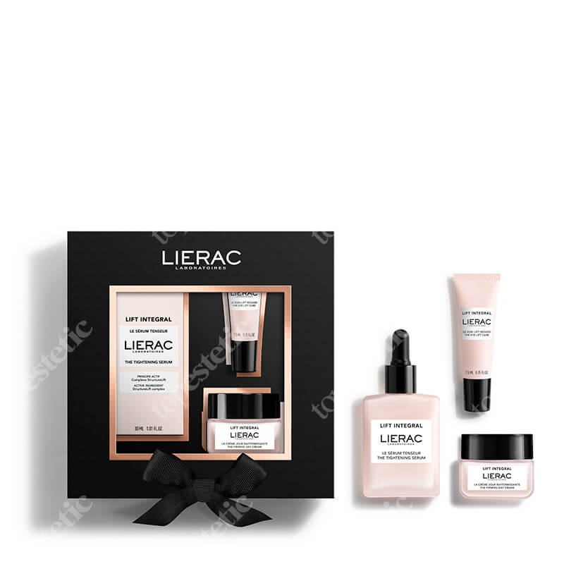 Lierac Lift Integral Set ZESTAW Serum napinające 30 ml + Ujędrniajacy krem na dzień 20 ml + Pielęgnacja liftingująca pod oczy 7,5 ml