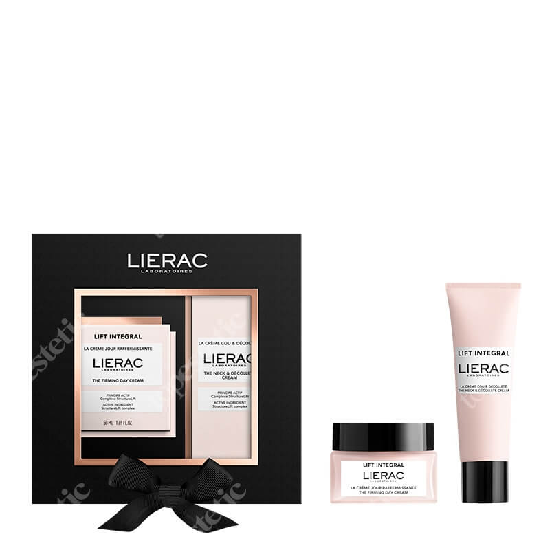 Lierac Lift Integral ZESTAW Ujędrniajacy krem na dzień 50 ml + Żel-krem na szyję i dekolt 50 ml