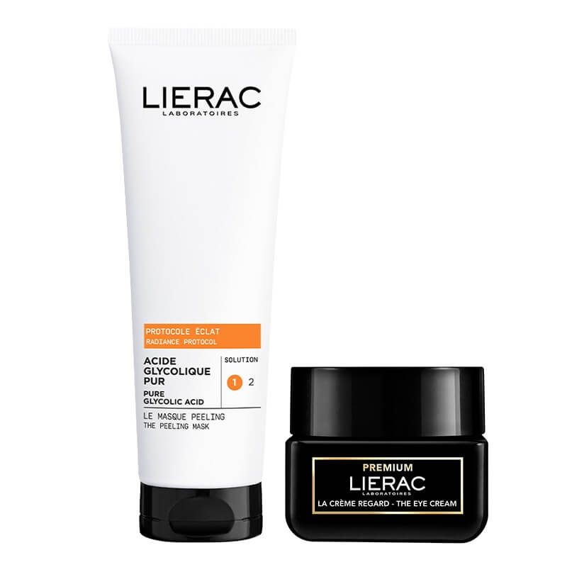 Lierac Peeling Mask + The Eye Cream ZESTAW Maska peelingująca 75 ml + Krem pod oczy 20 ml