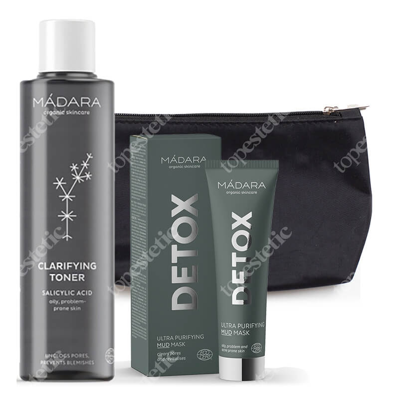 Madara Cleansing Kit ZESTAW Tonik oczyszczający 200 ml + Ultra oczyszczająca maseczka 60 ml + Kosmetyczka 1 szt