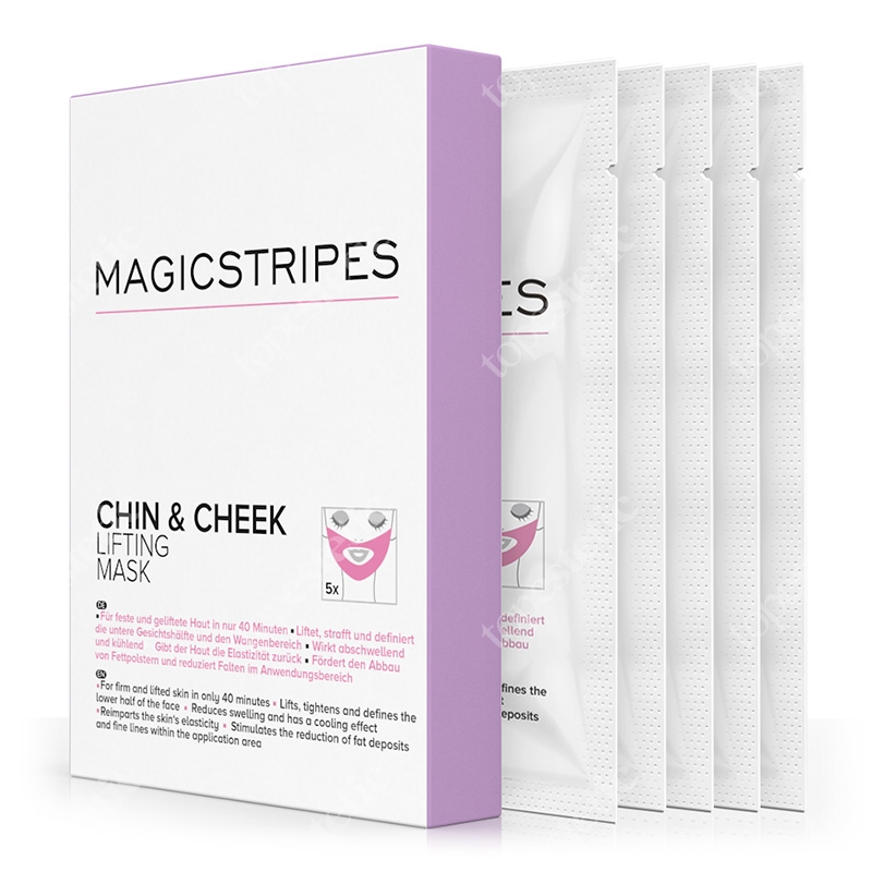 Magicstripes Chin & Cheek Lifting Mask Maseczka liftingująca policzki i podbródek 5 szt.