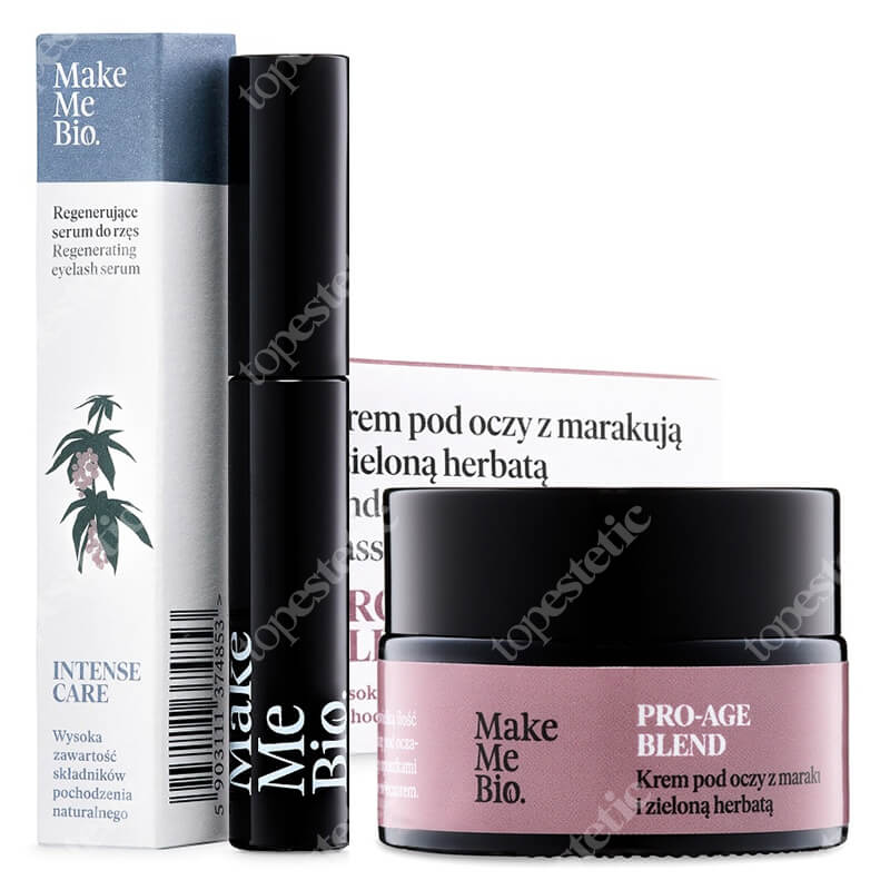 Make Me Bio Beauty Eyes ZESTAW Regenerujące serum do rzęs i brwi 9,5 ml + Krem pod oczy z marakują i zieloną herbatą 15 ml