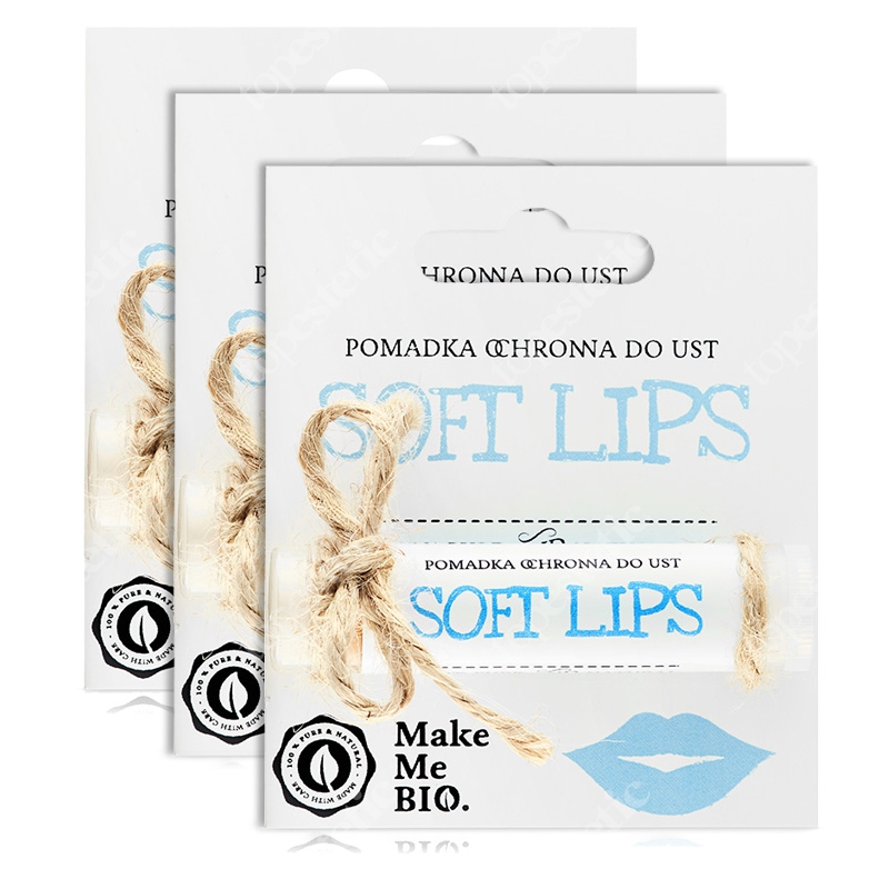 Make Me Bio Soft Lips Pomadka ochronna do ust 3 x 5 ml