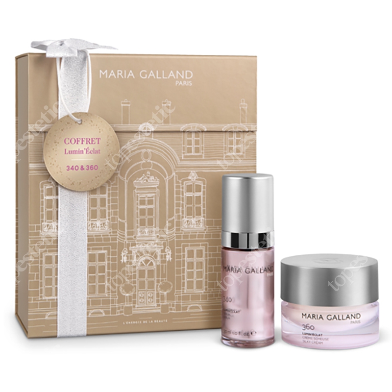Maria Galland Coffret Lumin Eclat 2019 ZESTAW Rozświetlające serum młodości 30 ml + Rozświetlający krem młodości 50 ml + Szpatułka 1 szt