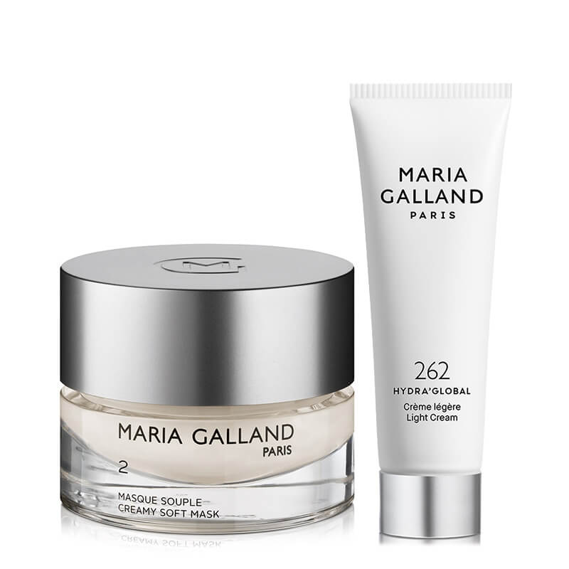 Maria Galland Soft Mask + Light Cream ZESTAW Maska oczyszczająca 50 ml + Lekki krem nawilżający dla cer mieszanych 50 ml