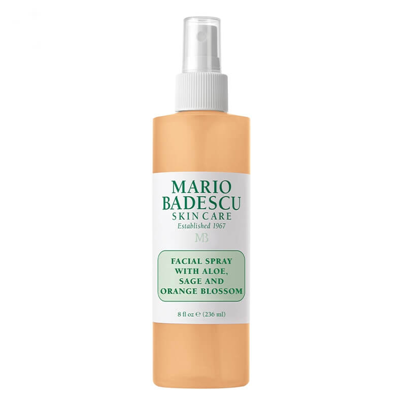 Mario Badescu Facial Spray With Aloe, Sage And Orange Blossom Energetyzująca mgiełka do twarzy z aloesem, szałwią i wodą z kwiatu pomarańczy 236 ml