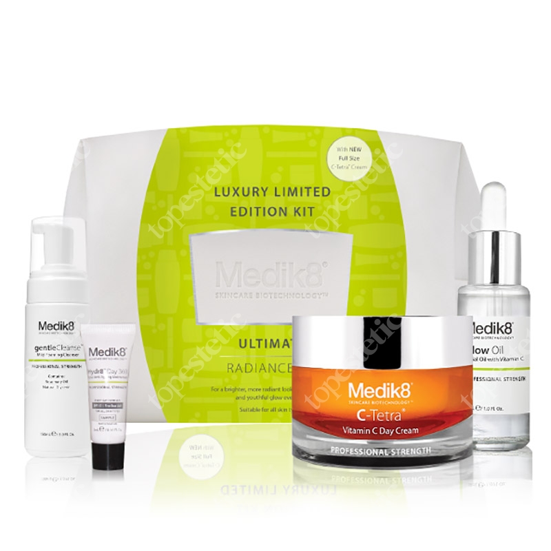 Medik8 Medik8 Ultimate Radiance Kit ZESTAW dla skóry zmęczonej i pozbawionej blasku 50 ml, 30 ml, 40 ml, 5 ml