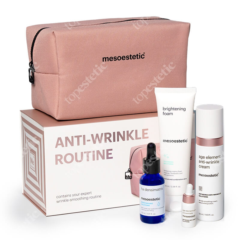 Mesoestetic Brightening Ritual Pack ZESTAW Krem 50 ml + Serum 30 ml + Pianka myjąca 100 ml + Koncentrat rozświetlający 5 ml