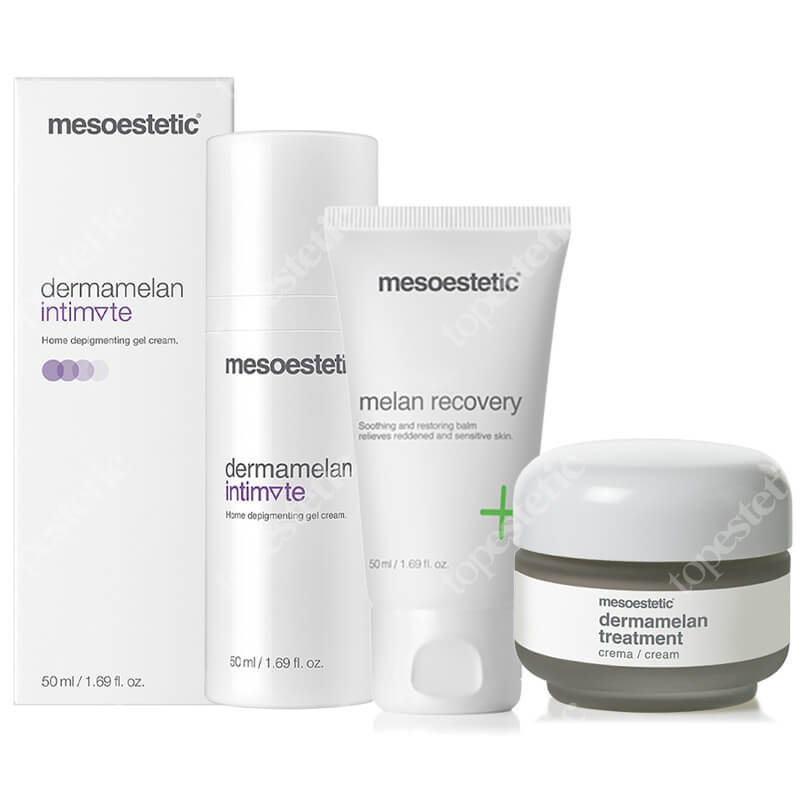 Mesoestetic Dermamelan Body Set ZESTAW Krem na przebarwienia 30 g + Krem silnie natłuszczający i nawilżający 50 ml + Żel - krem depigmentujący 50 ml