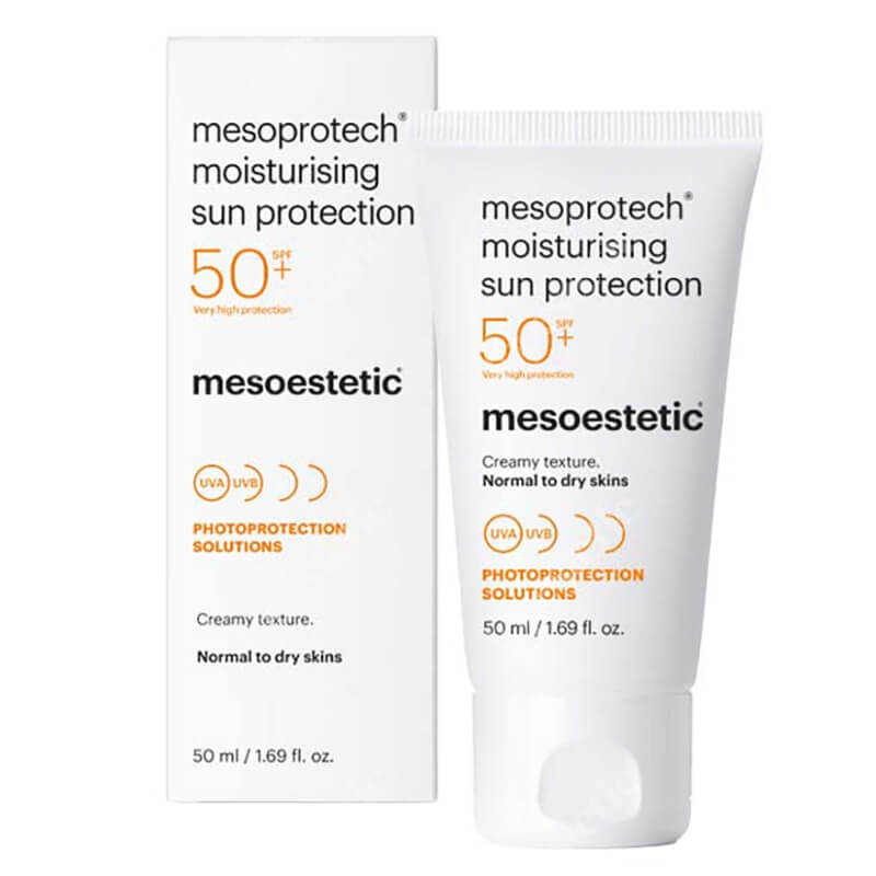 Mesoestetic Mesoprotech Moisturising Sun Protection SPF 50+ Bardzo wysoka ochrona przeciwsłoneczna UVA i UVB 50 ml