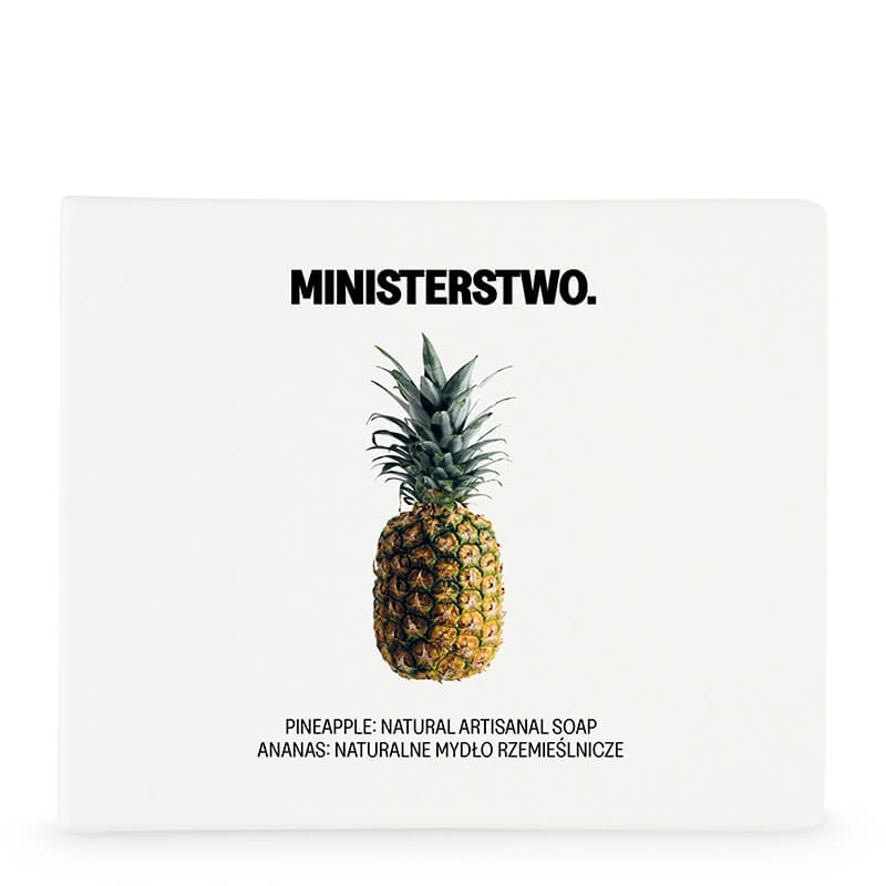 Ministerstwo Dobrego Mydła Ananas Naturalne, pełne enzymów owocowych mydło ze sproszkowanym ananasem 100 g