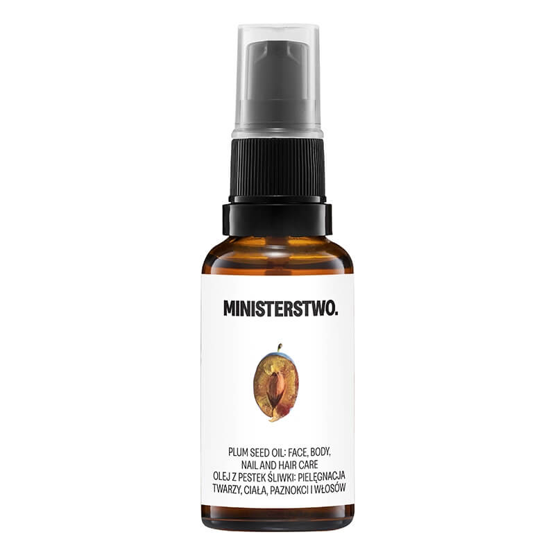 Ministerstwo Dobrego Mydła Olej z Pestek Śliwki Nierafinowany, zimnotłoczony olej 30 ml