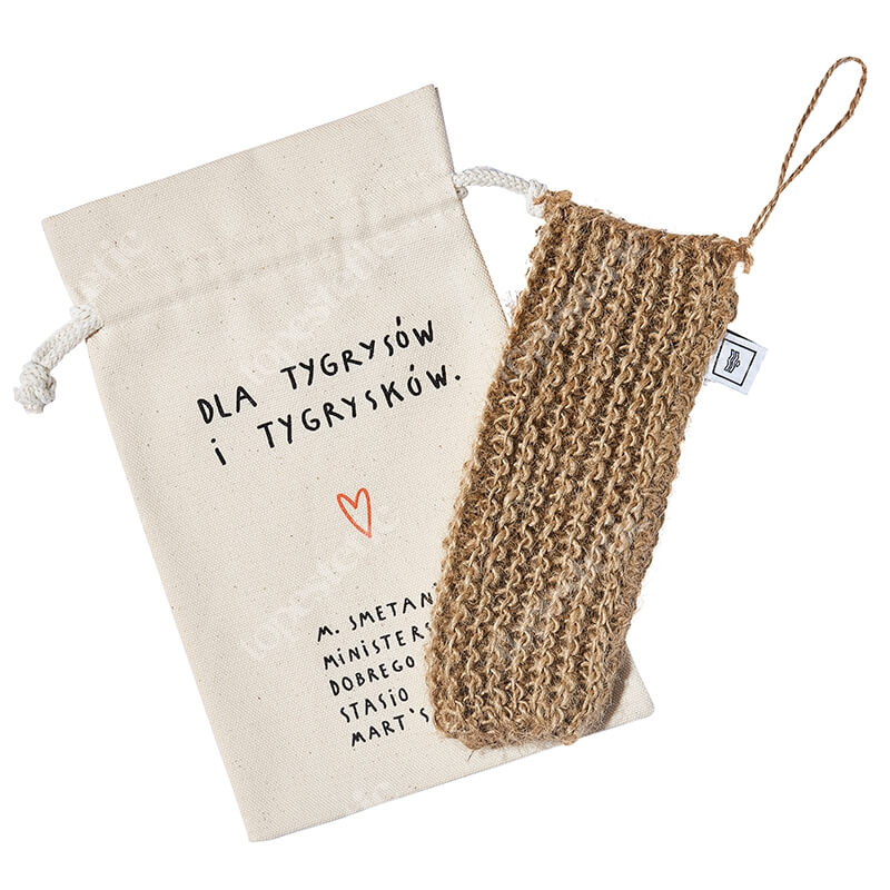 Ministerstwo Dobrego Mydła Rękawica Jutowo-Konopna Ręcznie wykonana, biodegradowalna rękawica do masażu 1 szt.