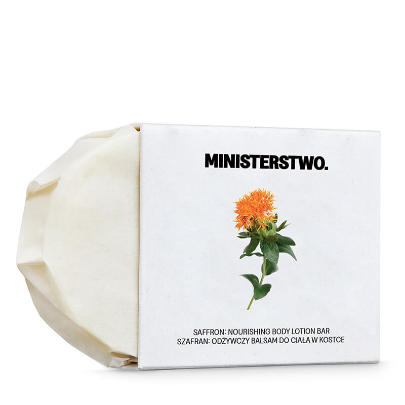 Ministerstwo Dobrego Mydła Szafran Odżywczy balsam do ciała w kostce 75 g