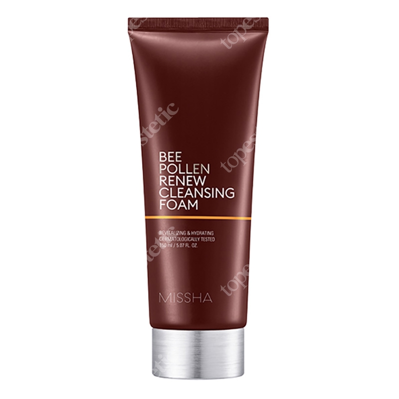 Missha Bee Pollen Renew Cleansing Foam Gęsta, delikatna pianka stworzona na bazie 23% ekstraktu z pyłku pszczelego 150 ml