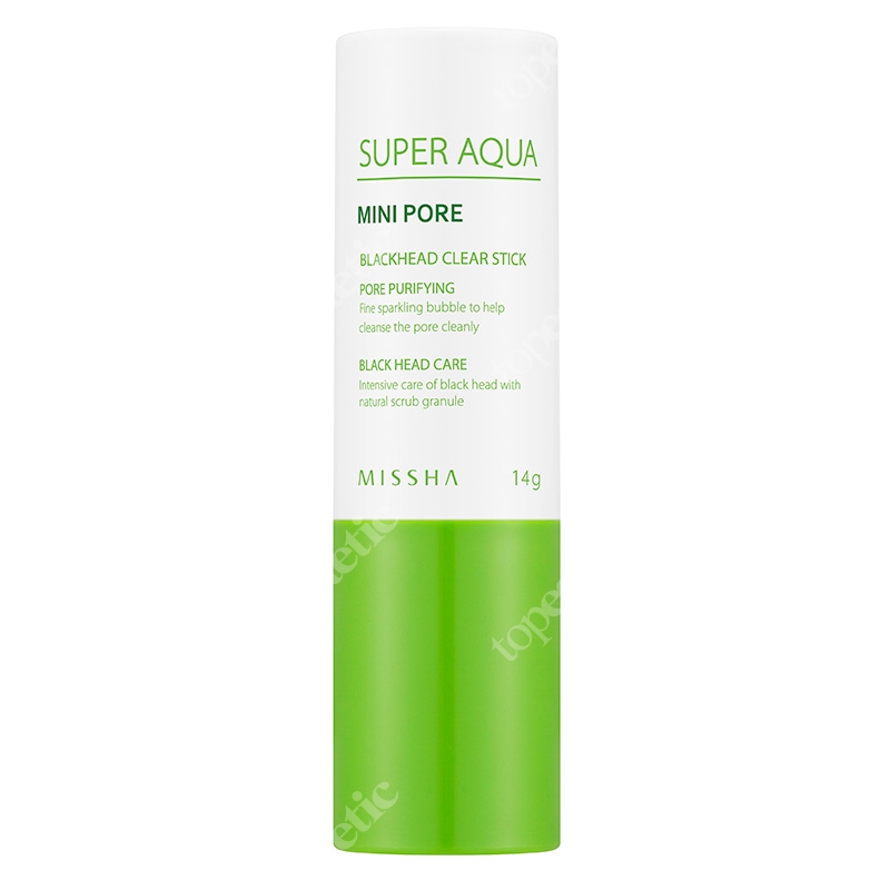 Missha Super Aqua Mini Pore Black Head Clear Stick Peelingujący sztyft usuwający zaskórniki 14 g
