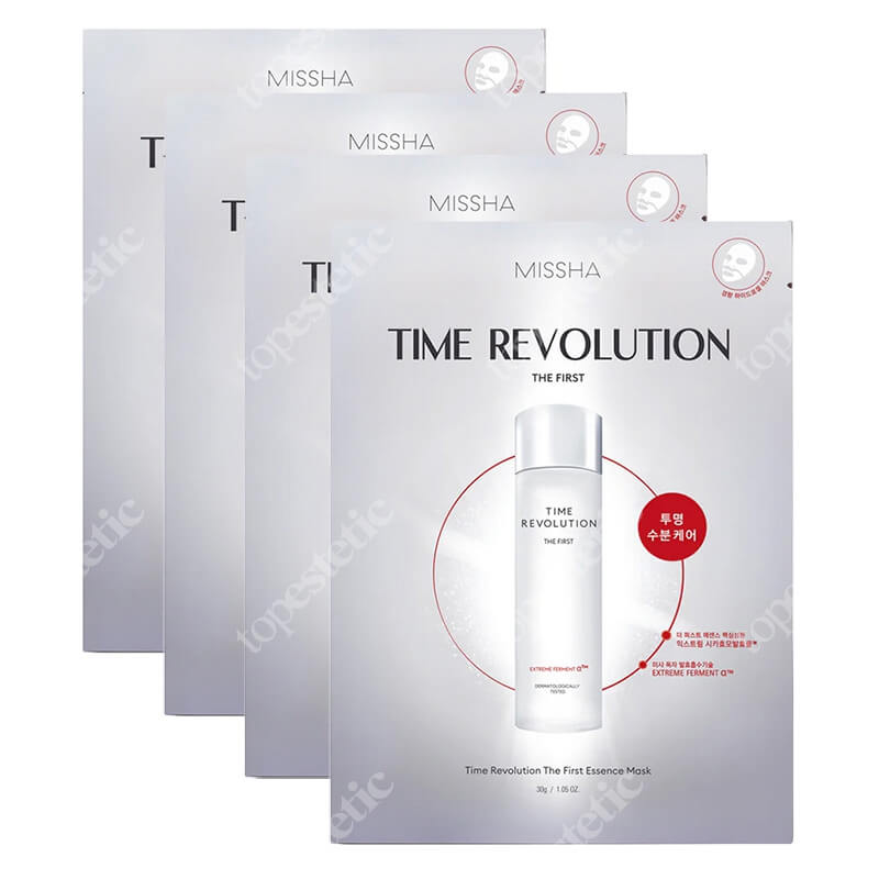 Missha Time Revolution The First Hydrogel Mask x 4 ZESTAW Maska hydrożelowa 30 g x 4