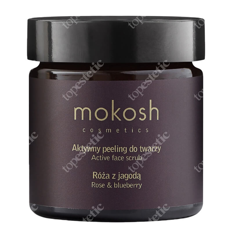 Mokosh Active Face Scrub Rose & Blueberry Aktywny peeling do twarzy - Róża z jagodą 60 ml