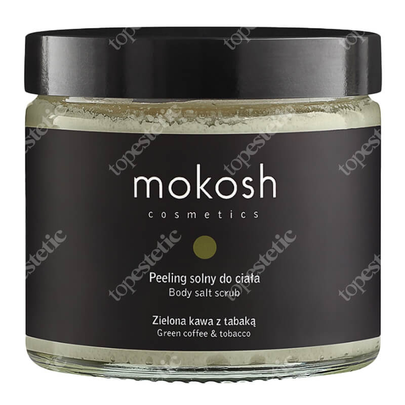 Mokosh Body Salt Scrub Green Coffee & Tobacco Peeling solny do ciała - Zielona kawa z tabaką 300 g