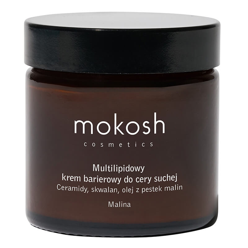 Mokosh Multilipidowy Krem Barierowy do Cery Suchej Malina Ceramidy, skwalan, olej z pestek malin 60 ml